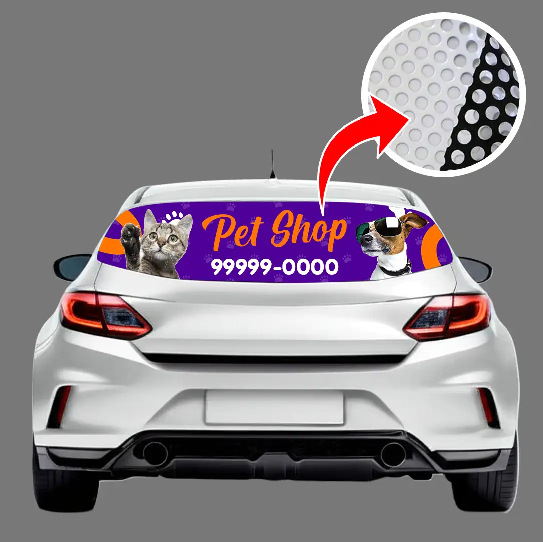 Adesivo Vinil Microperfurado